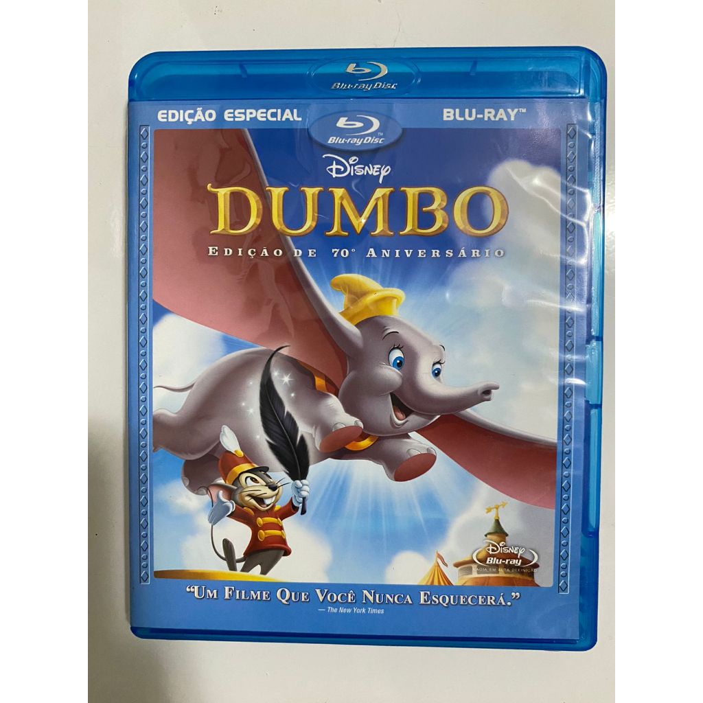 Blu ray ORIGINAL Disney - Dumbo Edição Especial 70 Anos
