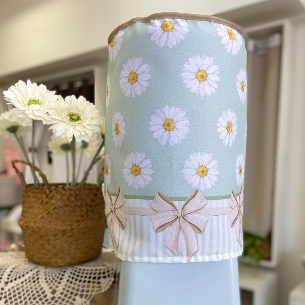 Capa Para Galão 20 Litros de Água - Laçamento - Estampa Margaridas Digital (Direto da Fabrica) em Oferta na Shopee