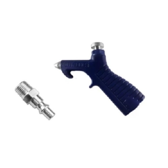 Kit Bico Soprador De Ar Limpeza Botão + Pino Macho Rosca 1/4