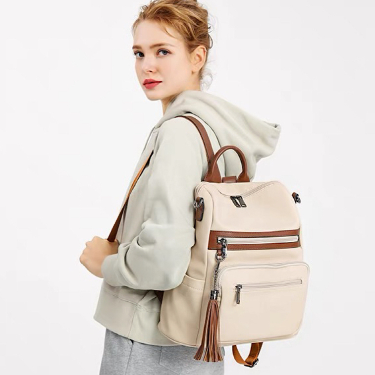 Mochila Feminina Casual Impermeável De Nylon De Alta Qualidade Anti furto/mochila escolar