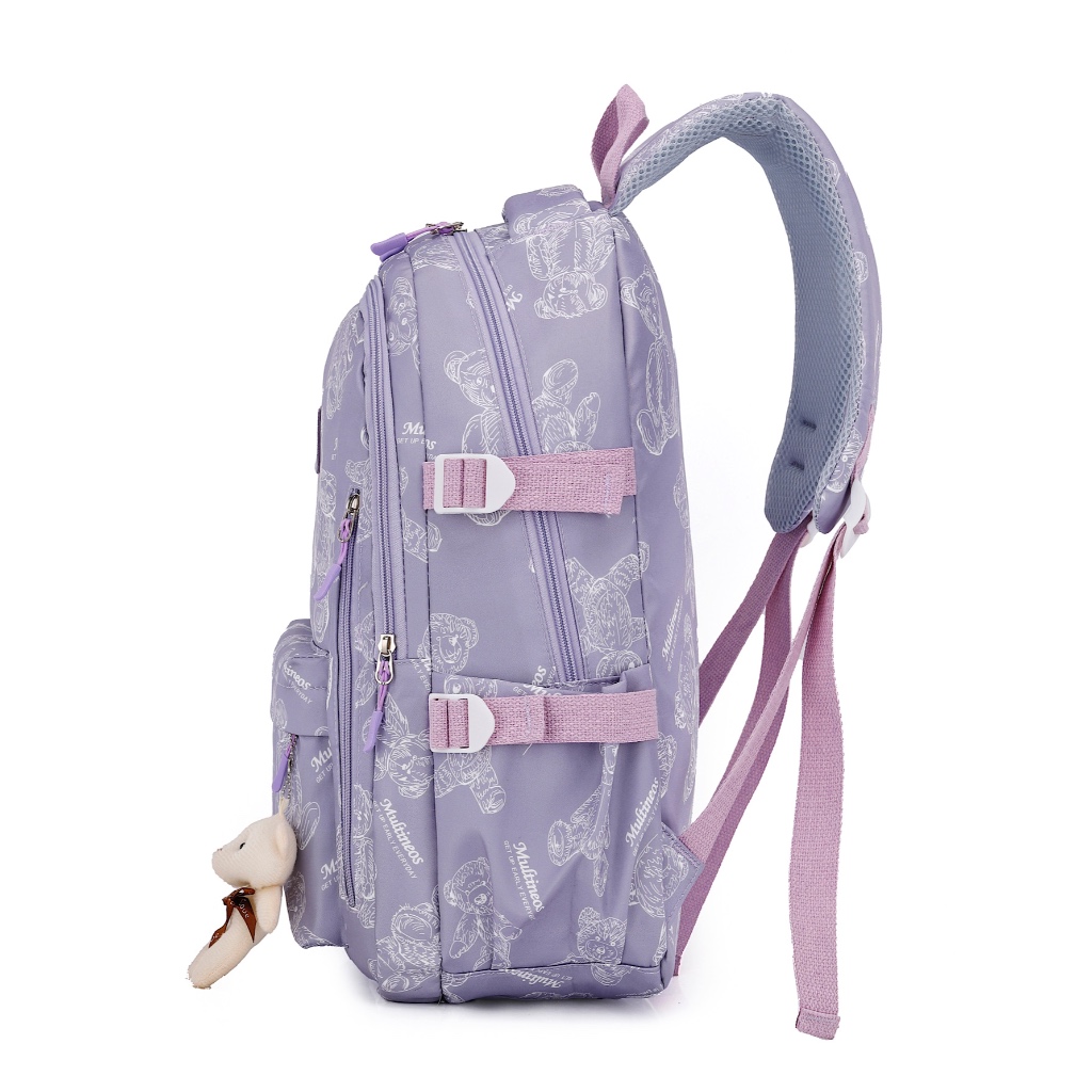 Mochila Feminina Escolar Passeio Coreano Grande Capacidade Com Chaveiro Impermeável Multineos