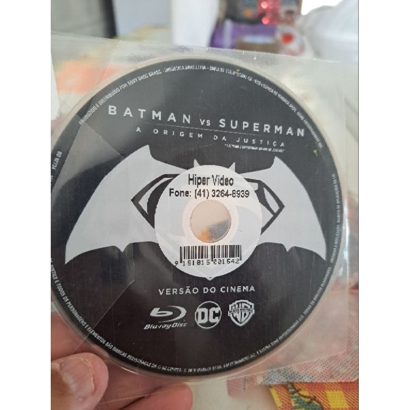 BLURAY 2 FILMES: BATMAN VS SUPERMAN a origem da justiça versão normal e extendida