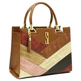 BOLSA FEMININA CASTELO CROCO DE FAIXA ELEGANCY em Oferta na Shopee