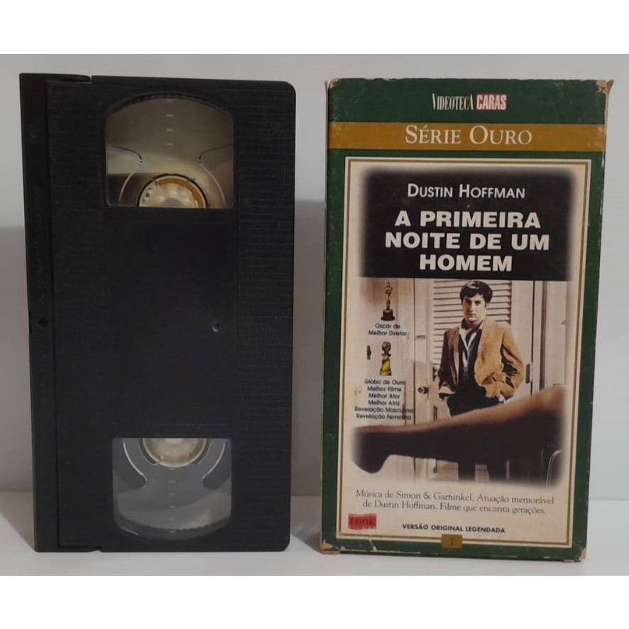 VHS da Videoteca Caras - Série Ouro - A Primeira Noite de um Homem - Legendado - Look - 1967