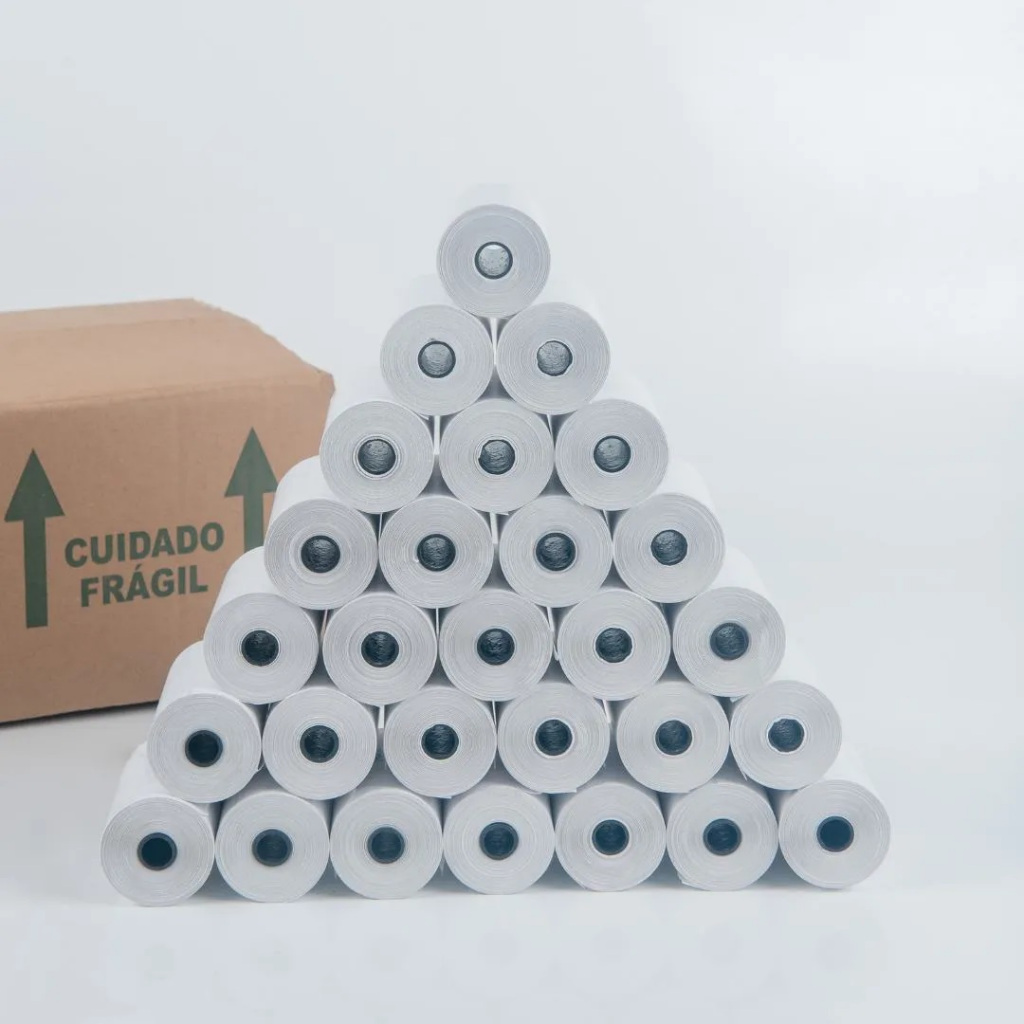 Etiqueta adesiva térmica para mini impressora 58x30mm — imagem 2 de 2