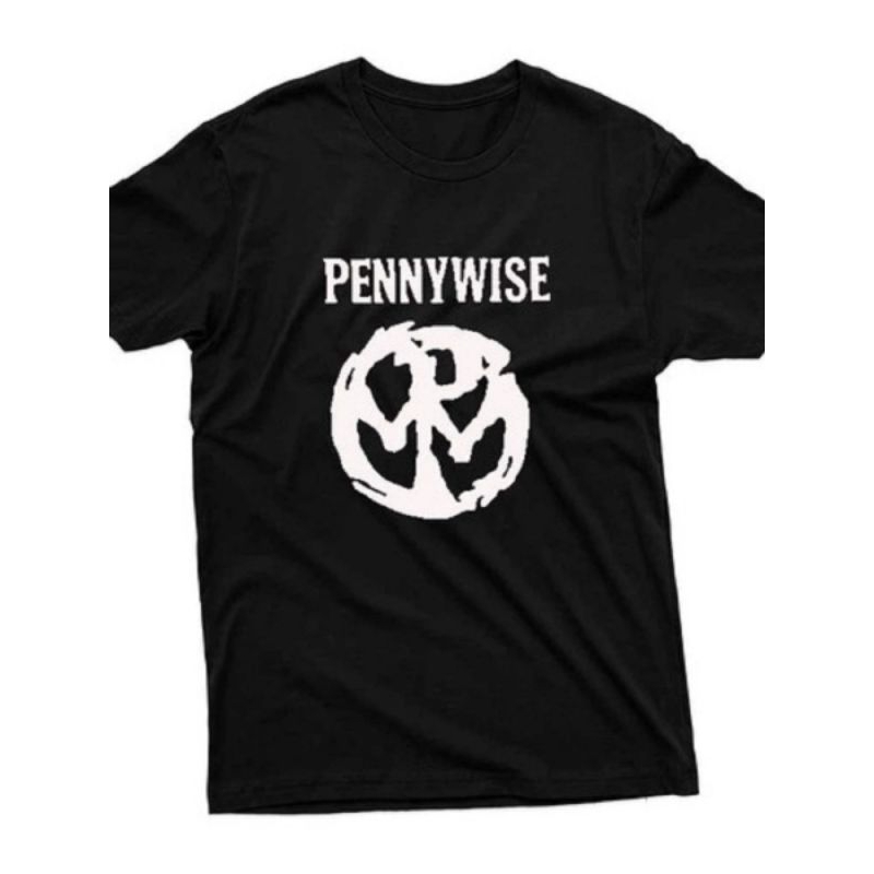Camiseta Pennywise Camisa Algodão Unissex Personagem Sobrenatural Filme Palhaço Vilão Terror Fantasia Halloween It Blusa Casual Estampada Preto Básica Tumblr Promoção Envio rápido Masculino Feminina