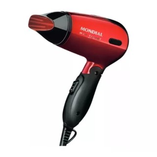 Mondial Max Travel Sc-10 Secador De Cabelo 1200w Bivolt Cor Vermelho/preto 110v/220v