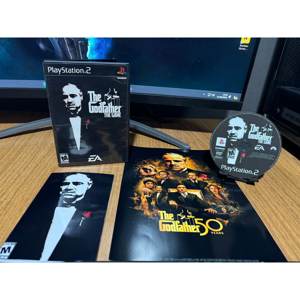 The GodfaTher com Pôster/Manual para PS2