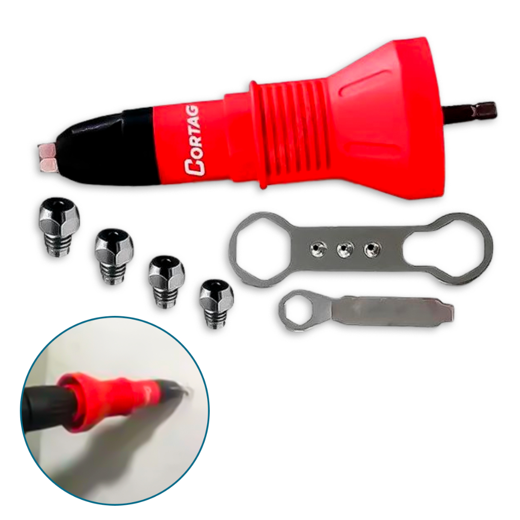 Rebitadeira Rebitador Cabeçote Cortag para Parafusadeira Furadeira 170mm Fixação Marceneiros em Oferta na Shopee