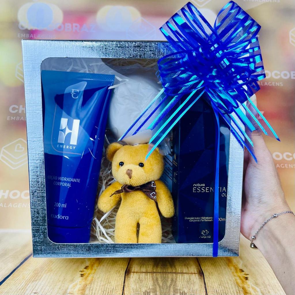 10~50 Caixa Prata Textura com Visor S22 20x20x6 cm  ASSK