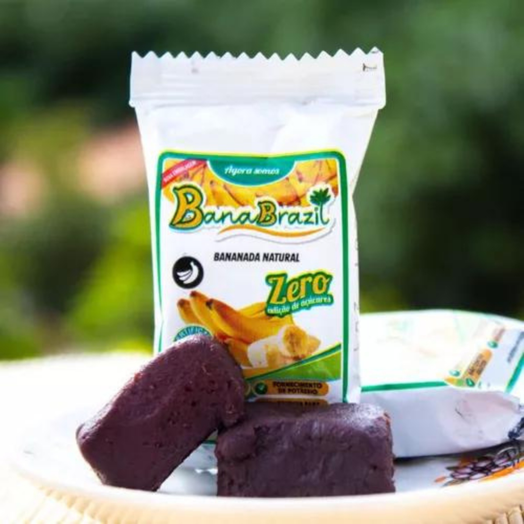 DOCE DE BANANA DIET ZERO AÇÚCAR PACOTE COM 10 MINI BANANINHAS BANANINHA ZERO