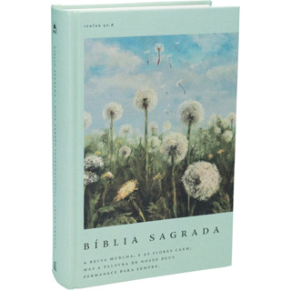 Bíblia Sagrada com Espaço para Anotações | NVI | Leitura Perfeita | Capa Dura Tecido Dente de Leão em Oferta na Shopee
