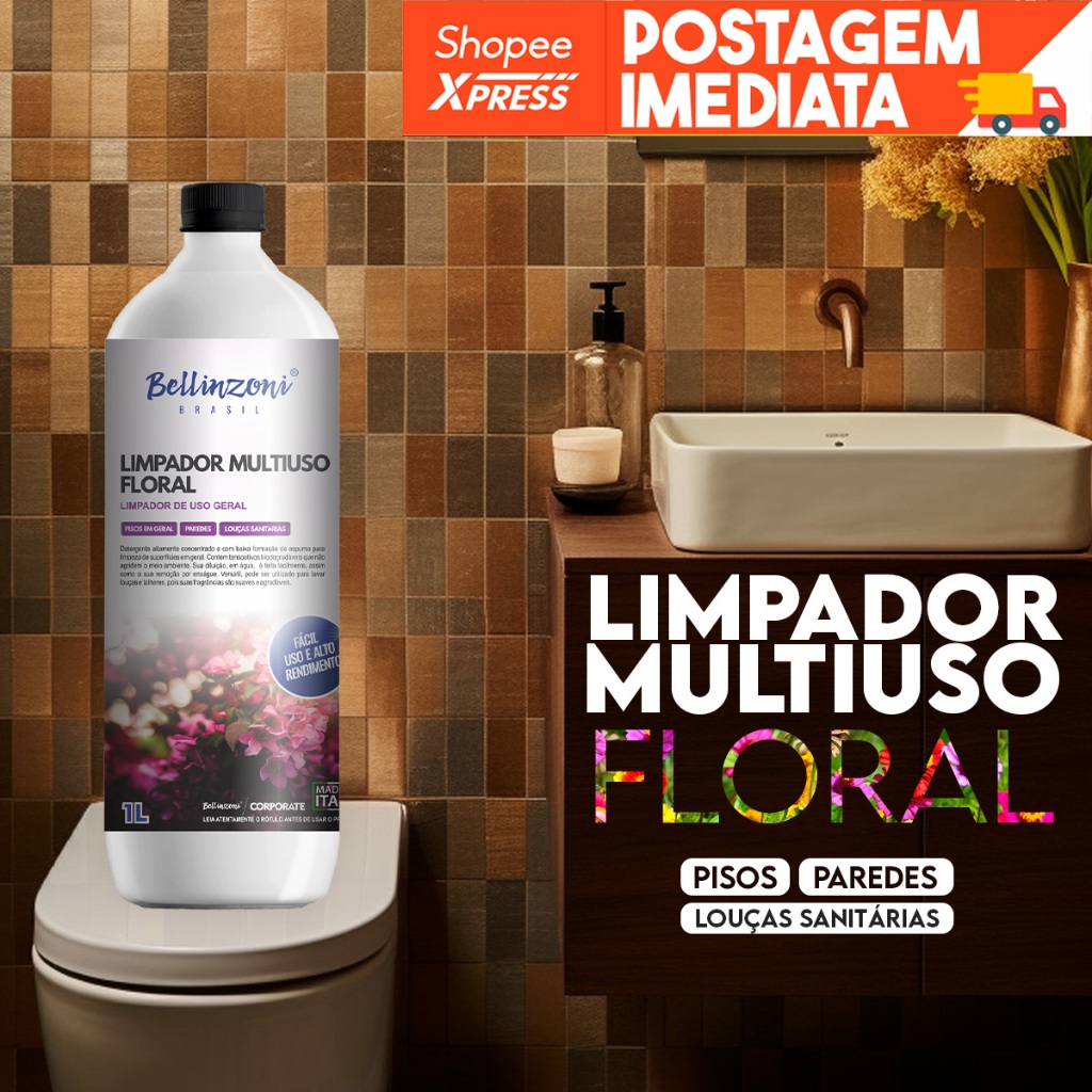 Detergente Concentrado Limpador Multiuso Bellinzoni 1 Litro