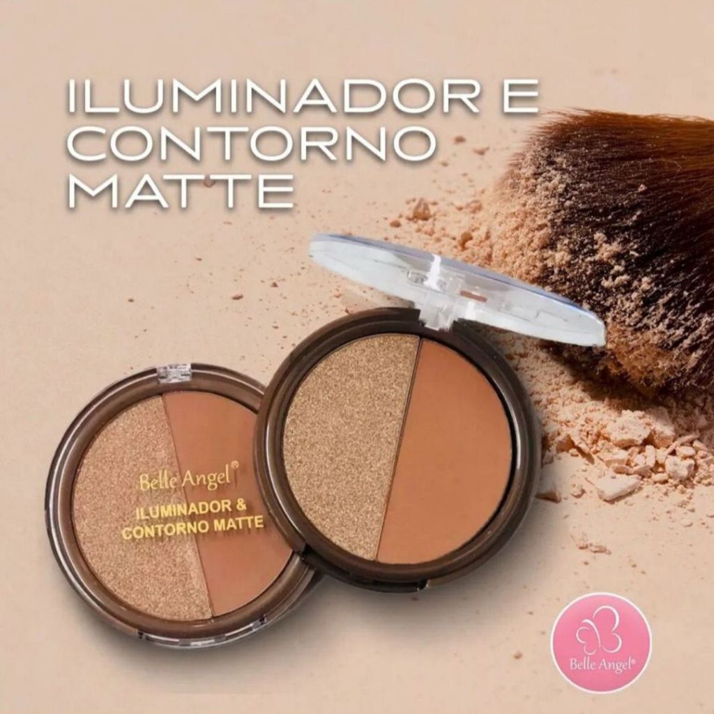 Iluminador e Contorno Matte 9.6g - Belle Angel