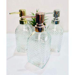 Porta sabonete líquido de vidro 380ml em Oferta na Shopee