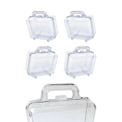 Kit 10 Maletinha Maletinha Acrilica Cristal Lembrancinha Para Festa Aniversario Prenda Criança novo