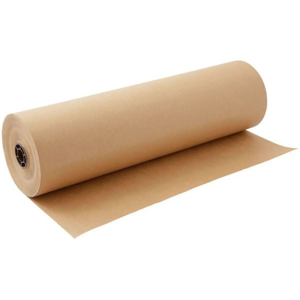 Bobina Papel Kraft 120 Cm Puro Monolucido Super Reforçado 80 Gr 200 Metros Loja Comercio Embalagem