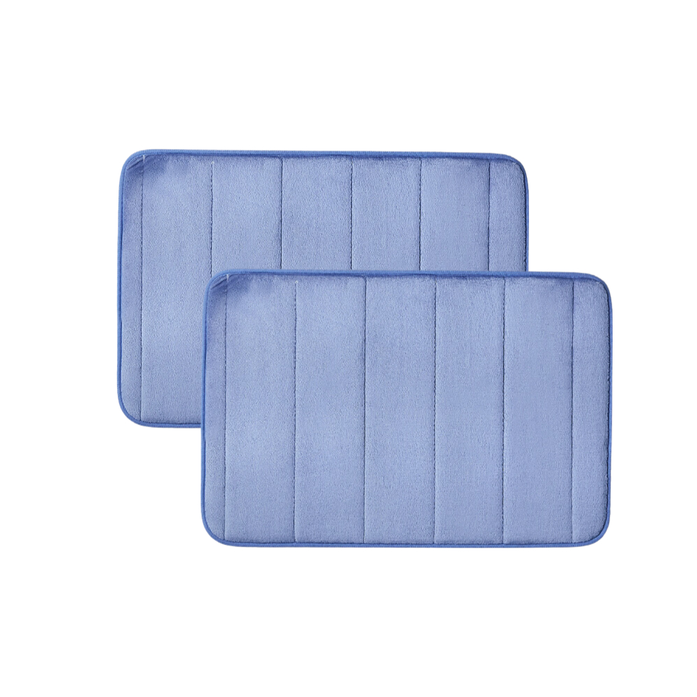 Kit 2 Tapetes Ultra Absorvente 60x40cm Soft Antiderrapante