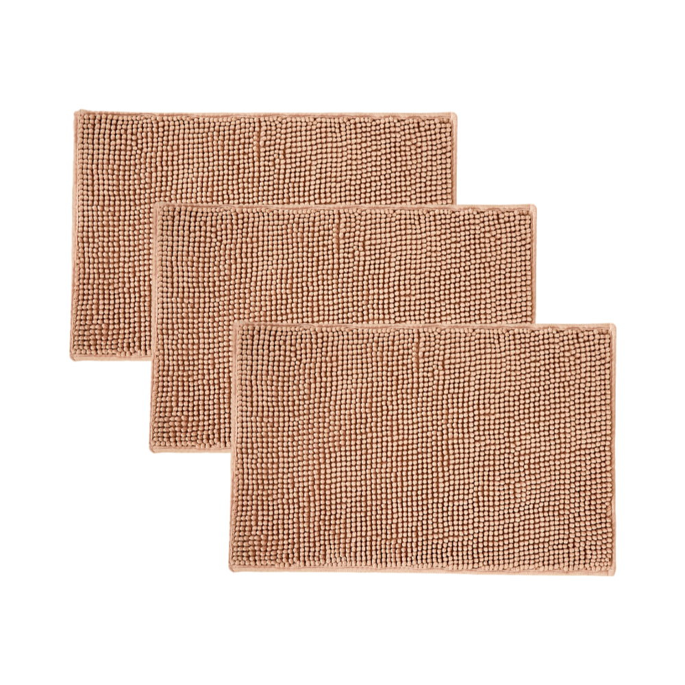 KIT 3 Tapetes Bolinha Popcorn Antiderrapante 60x40cm Chenille em Oferta na Shopee