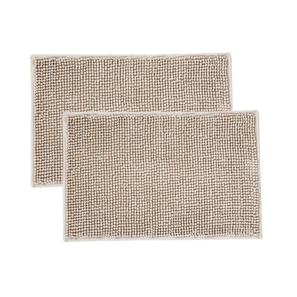 KIT 2 Tapetes De Banheiro Bolinha Popcorn Antiderrapante 60x40cm Chenille em Oferta na Shopee