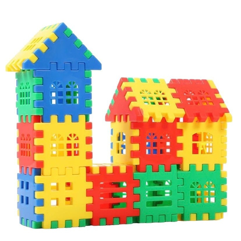 KIT 160 UNIDADES MONTA MONTA BLOCOS CASINHA PARA MONTAR CASTELOS DIVERTIDOS BRINCADEIRAS EDUCATIVA