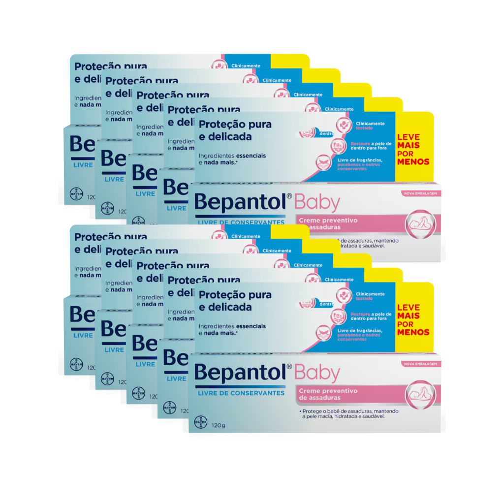 Kit 10 Bepantol Baby 120g - Pomada de Assadura