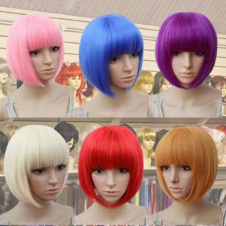 Peruca Curta Sintético Festa Carnaval Fantasias Cosplay Eventos em Oferta na Shopee