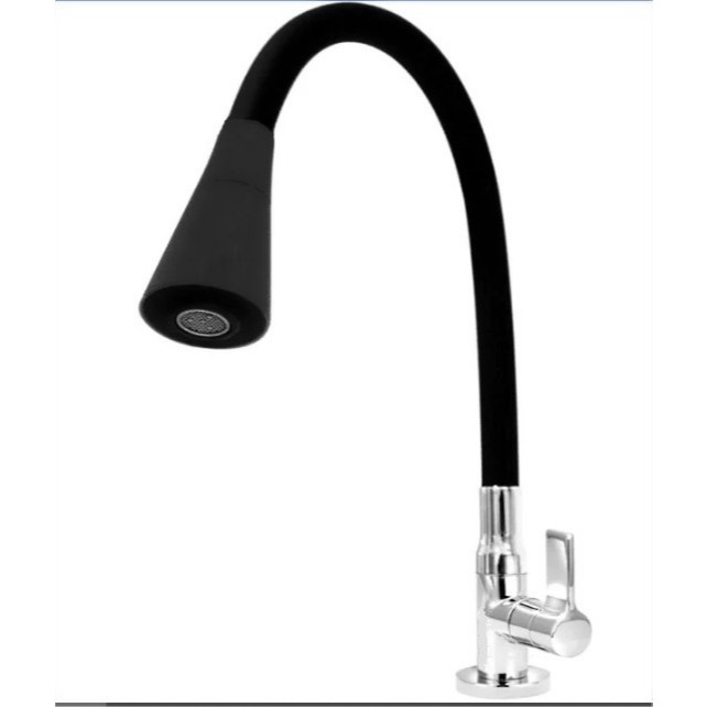 Torneira Bancada Cozinha Gourmet Preta Flexivel 2 Jatos 1/4 de volta para mesa pia bancada e mármore