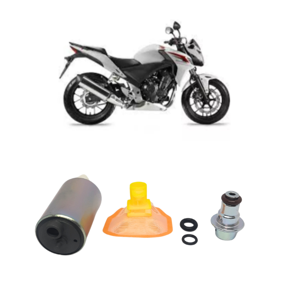 Refil Bomba Combustível + Regulador Pressão + Pré Filtro Honda CB 500F 500R 500X 2013/2023