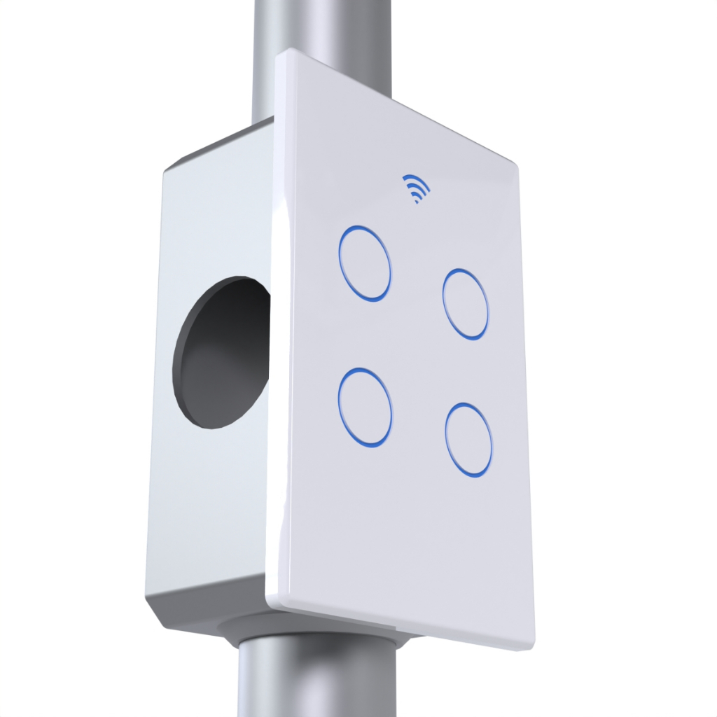 Adaptador p/ Interruptor Inteligente Smart Sonoff Nova Digital p/ Caixas de Sobrepor 4x2