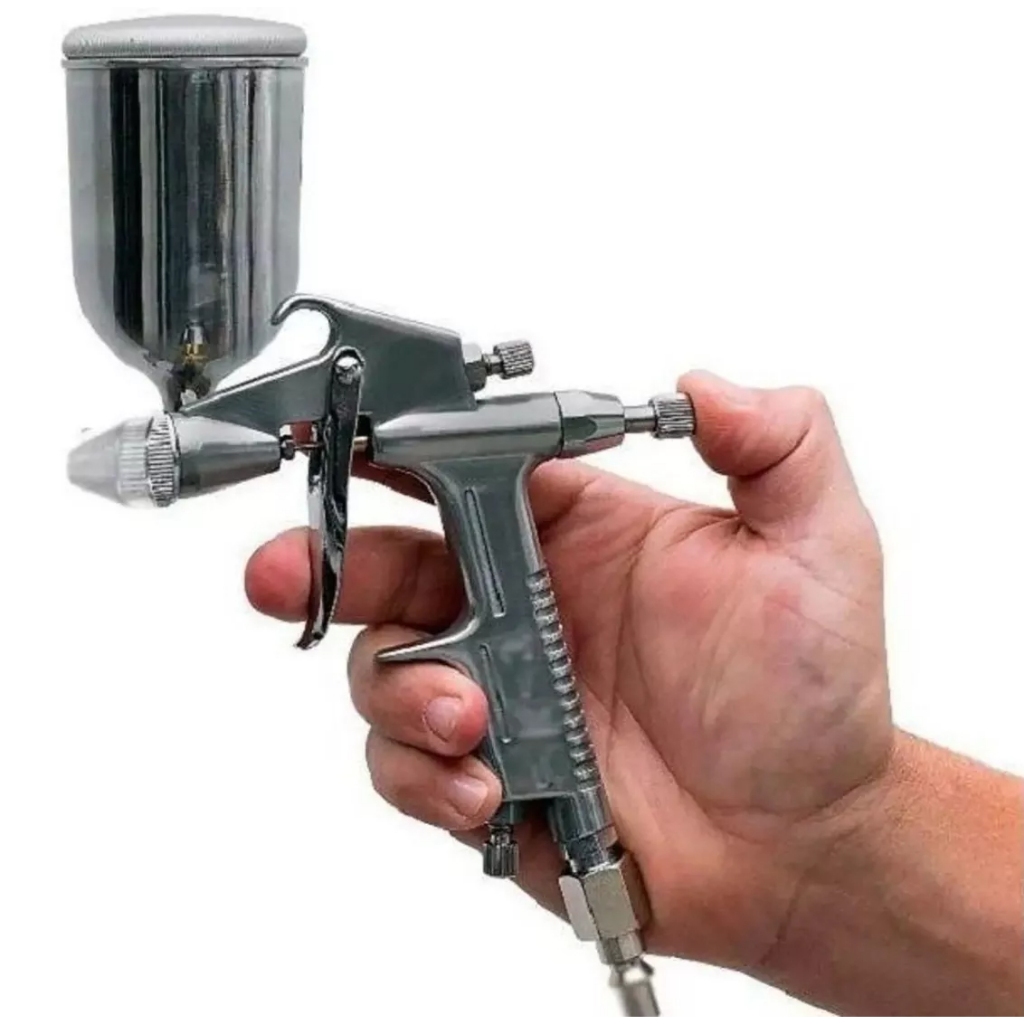 Pistola De Pintura K3 Gravidade Hvlp 150ml 50psi Bico 1.5mm