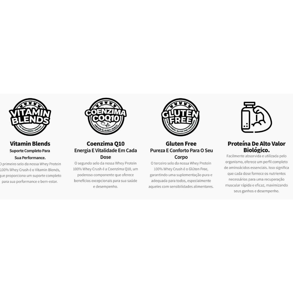 100% Whey Crush 900g Under Labz Gourmet — imagem 2 de 2