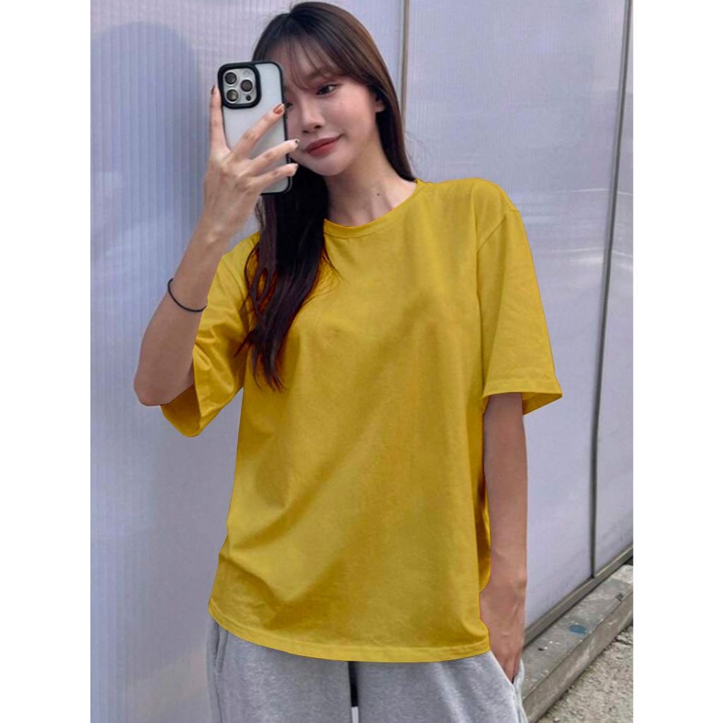 Blusa Plus Size Minimalista Sem Estampa T Shirt Skatista Vintage Camisa Básica Swag Oversized Camis