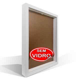 Moldura 30x40 Caixa Alta Sem Vidro Branco em Oferta na Shopee