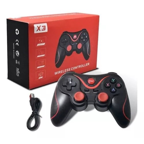 Controle Sem Fio Bluetoot Android Ios X3 Joystick Pc Celular Cor Preto em Oferta na Shopee