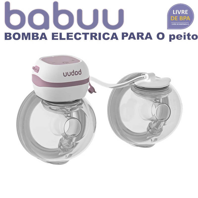 BABUU Bomba de leite elétrica de dupla sucção Portátil Dupla Elétrica Mãos-Livres  Função ...