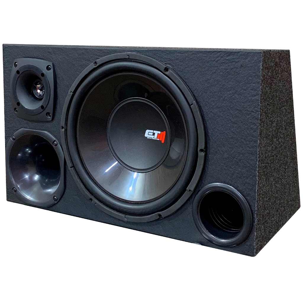 Caixa Som Automotivo Trio Completa Alto Falante Subwoofer 175w rms Preto - Driver Corneta Tuiter em Oferta na Shopee