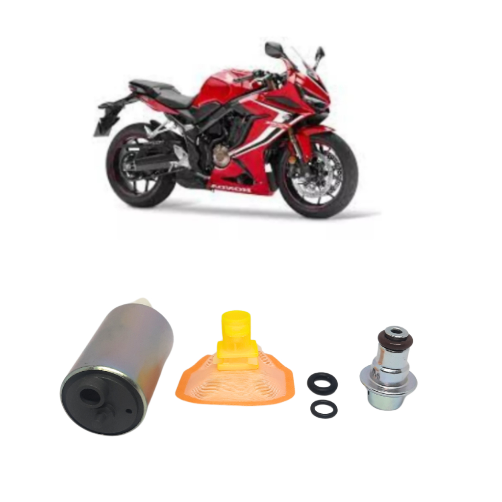 Refil Bomba Combustível + Regulador Pressão + Pré Filtro Honda CBR 500R 2013 até 2019