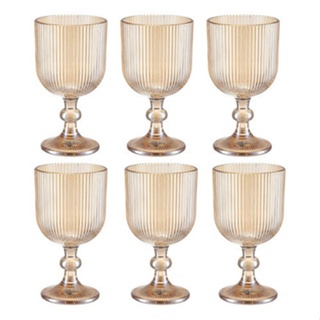Jogo de 6 Taças de Vidro Grace 390ml
