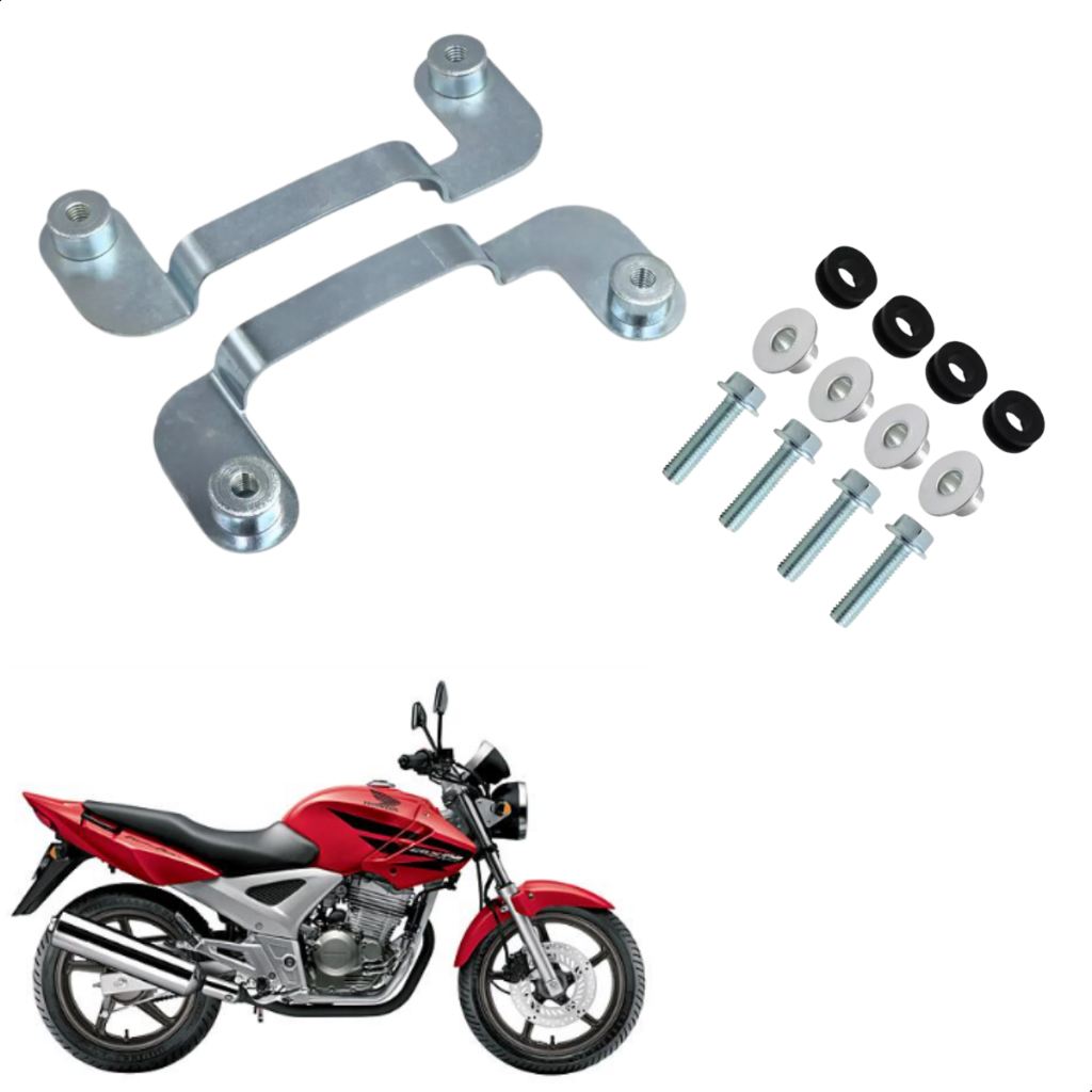 Suporte Paralama Twister Cbx250 2008 Com Kit Fixação