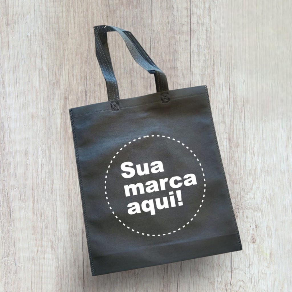 50 Sacolas 30x35 cm Personalizadas TNT g80. em Oferta na Shopee