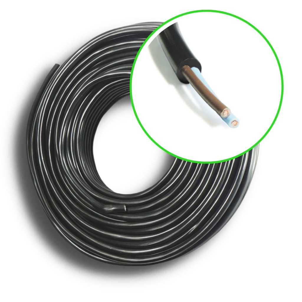 Cabo Pp 2 Vias Automotivo 2x2,5mm Flexível Rolo 100mts 100%cobre Technoise