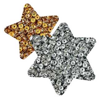 100 ou 500 un Rondelle com Strass Entremeio  6 ou 8mm Prata ou Dourado em Oferta na Shopee