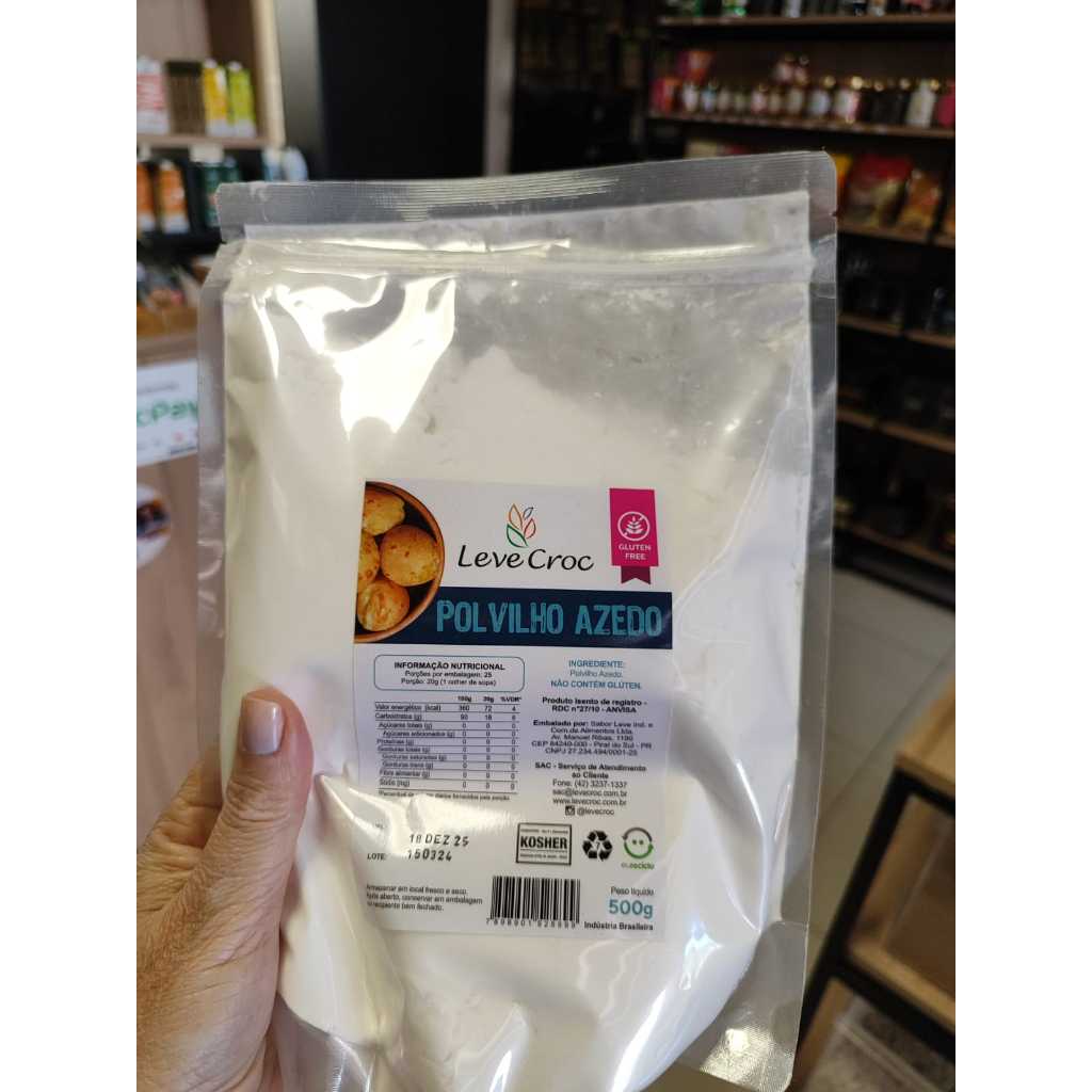 Polvilho Azedo 500g      /      Leve Croc