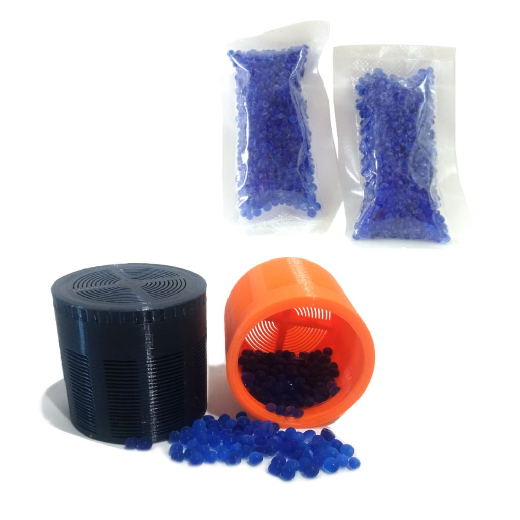 Kit 2 Desumificador / Anti-mofo Base Sílica Gel com 2 refis Sílica Gel 40g