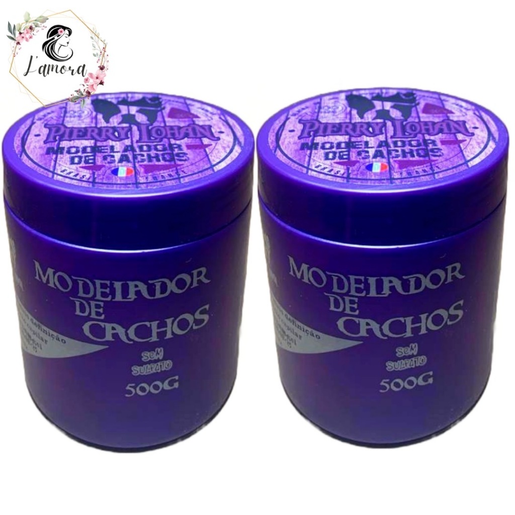 Kit 2 Modelador de Cachos Pierry Lohan 500g Original Mega Fixação