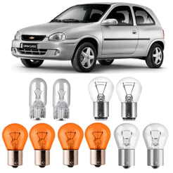Kit Lampada Lanterna Freio Corsa Seta Hatch 1994 a 1999