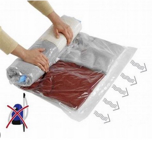 Saco Organizador Varias Medidas À Vácuo Com Zíper Para Desinflar Para Viagem Roupa Coberto...