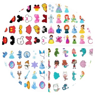 kit 128 tatuagens temporária infantil festas e eventos tema meninas em Oferta na Shopee