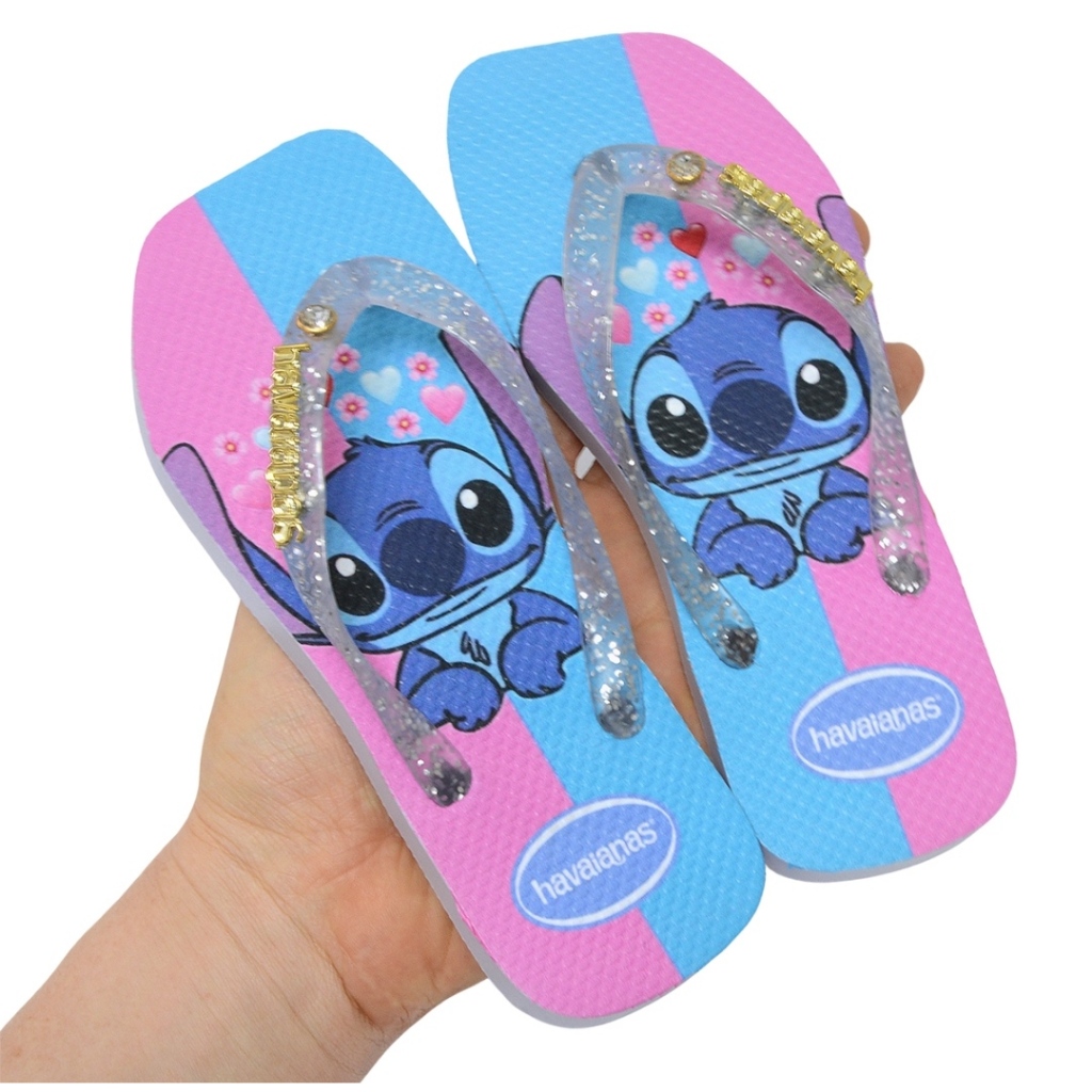 Chinelo Infantil Menina Sandalia Lançamento  Stitch Lillo Menina Chinelos Personalizado chinela de dedo Lillo